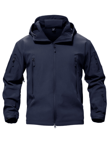 Men's Winter Jacket - Water-Resistant Soft Shell Coat with Hood & Fleece Lining -, Coats , Drestiny , Australia, Black, Blue, Blue Green, Brown, Canada, Coats, Coffee, Dark Brown, Green, Grey, Jackets, Khaki, L, Light Grey, M, Navy, Royal Blue, S, Sand, United Kingdom, United States, XL, XXL , Drestiny , www.shopdrestiny.com